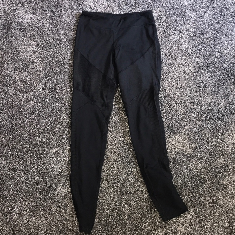 champion black ribbed leggings